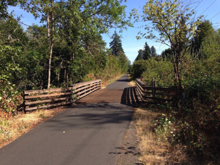 There are several wooden bridges traversing streams and/or smaller roads... There are several wooden bridges traversing streams and/or smaller roads...